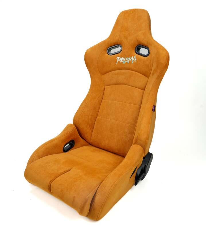 NRG Prisma Lab Reclinable Bucket Racing Seat - Pair (Tan Vegan Suede)