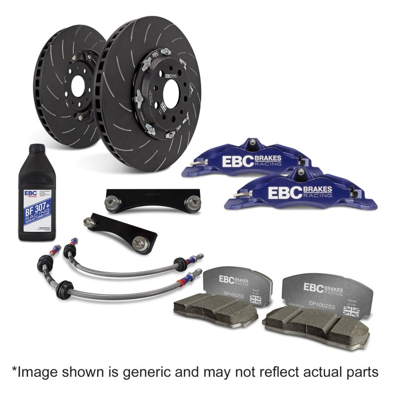 EBC Racing 03-12 Mazda RX-8 Blue Apollo-4 Calipers 330mm Rotors Front Big Brake Kit