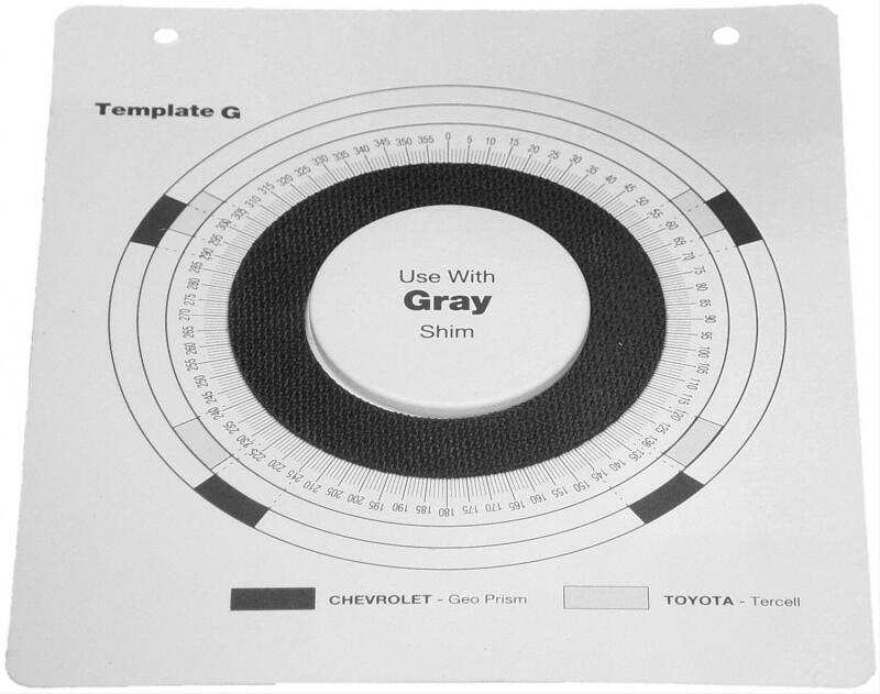 MOOG Indexing Plastic Templates G - Nova / Toyota Service Tool