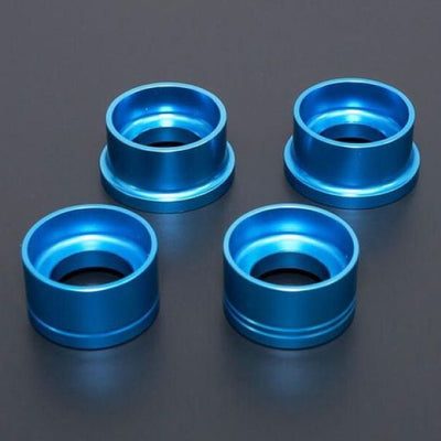 Cusco Rear Cross Member Rigid Mount Collar Set Billet Alum 2021+ Toyota GR Yaris 1.6L AWD - Blue