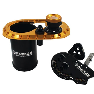 Fuelab Quick Service Surge Tank 2.0 w/No Lift Pump & No Surge Pump - Gold