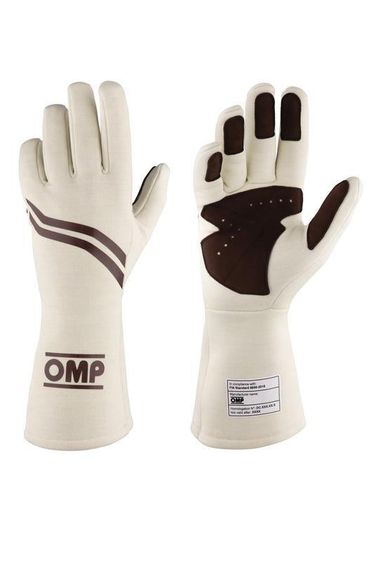 OMP DIJON GLOVES FIA 8856-2018 my2025 NAVY BLUE / FLUO ORANGE SZ XL