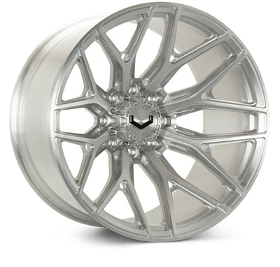 Vossen VFX-03 24x14 - 8x180 - ET75 - Mega Deep - 124.3 - Brushed Gloss Clear Wheel