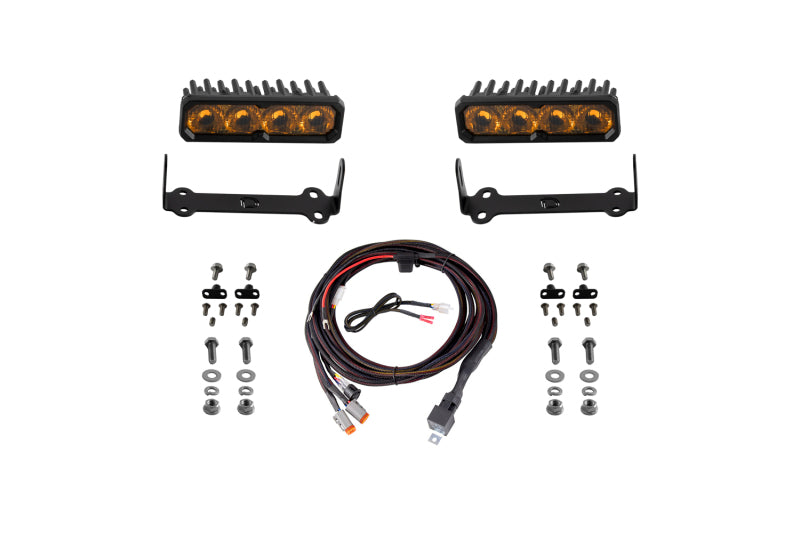 Diode Dynamics 2014-2024 Toyota 4Runner SS6 Pro LED Kit Yellow Driving 3000K