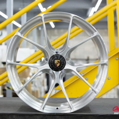 Vossen X Champion RS74 20X9.5 / ET38 / Brushed Gloss Clear Wheel / Centerlock / 911 Turbo 992 Front