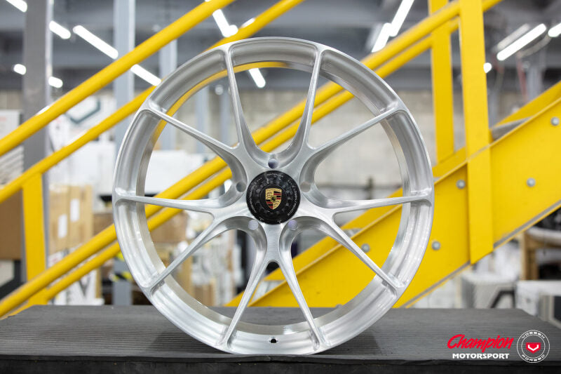 Vossen X Champion RS74 22X12.5 / ET68 / Brushed Gloss Clear Wheel / Centerlock / 911 Turbo 992 Rear