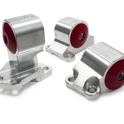 Innovative 92-95 Civic B/D Series Silver Aluminum Mounts 75A Bushings (Auto to Manual Hydro 2 Bolt)