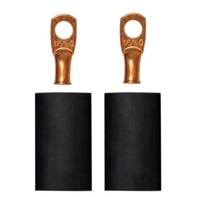 Moroso 5/16in Dia Stud 8 GA Wire Crimp/Solder Battery Cable Terminal Kit (2 Pack)