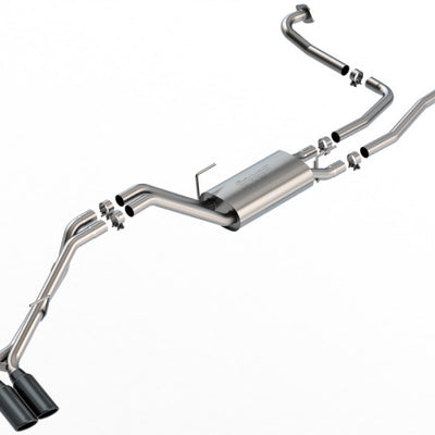 Borla 22-24 Nissan Frontier S-Type Cat Back System - Black Chrome