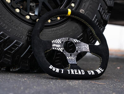 PRP Dont Tread on Me Comp-R Suede Steering Wheel (D-Shaped)