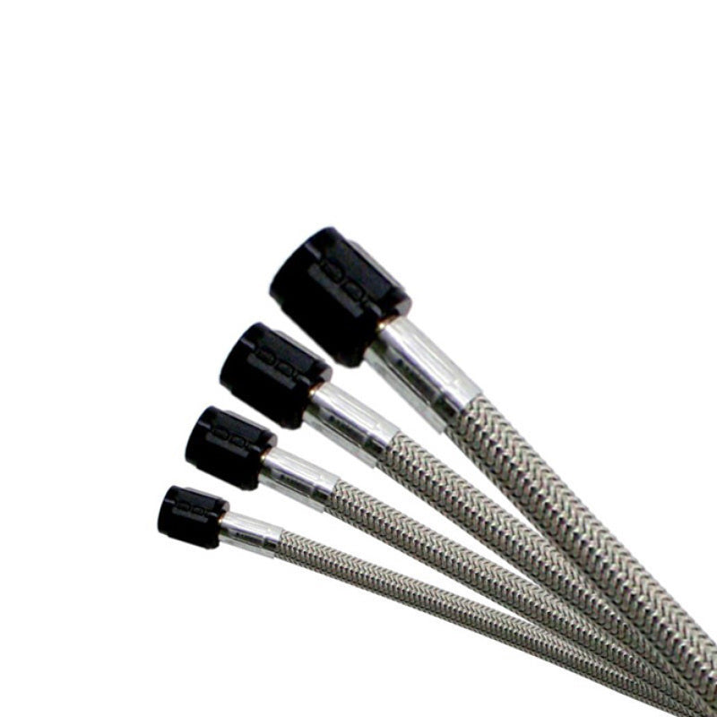 Nitrous Express 8AN 36in Stainless Steel Braided Hose (Black Ends)