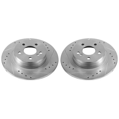 Power Stop 12-16 Mercedes-Benz C250 Rear Evolution Drilled & Slotted Rotors - Pair