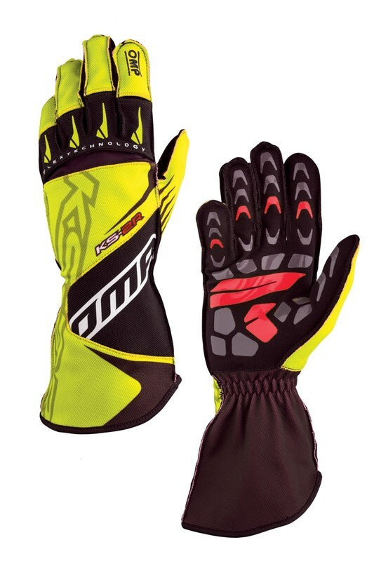 OMP KS-2R GLOVES MY2022 RED/BLACK SIZE 4