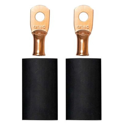 Moroso 1/4in Dia Stud 6 GA Wire Crimp/Solder Battery Cable Terminal Kit (2 Pack)
