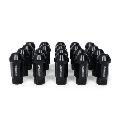 BLOX Racing Street Series Forged Lug Nuts - Black 12 x 1.5mm - Set of 16 (New Design)