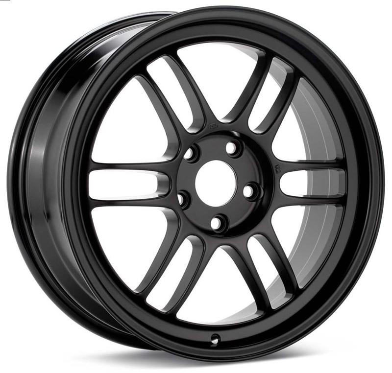 Enkei RPF1 18x9.5 5x114.3 45mm Offset 73mm Bore Black Wheel RX8 / 93-98 Supra *Special Order*