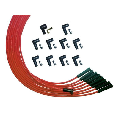 Moroso Universal V8 Str Plug HEI Unsleeved Ultra Spark Plug Wire Set - Red