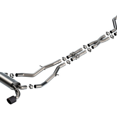 Borla 23-24 Nissan Z 2.5in S-Type Cat Back Exhaust 4.5in Tip - Carbon Fiber Black Anodized