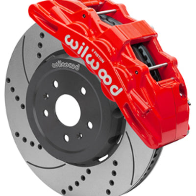 Wilwood SX6R Big Brake Dynamic Front Brake Kit 15in Drilled & Slotted Red 2020+ Chevy C8 Corvette