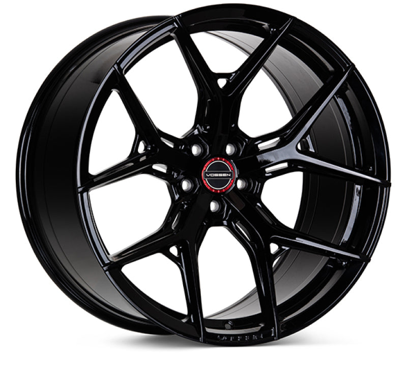 Vossen HF-5 - 20x9 / ET32 / 57.1 / 5X112 / Flat - Gloss Black - Huracan/R8 Fitment Front