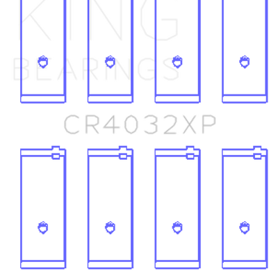 King Engine Bearings Toyota 4Age/4Agze/16V 1.6L (Size +0.50mm) Connecting Rod Bearing Set