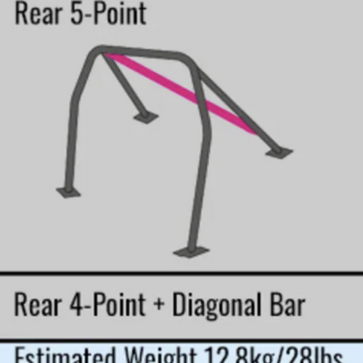 Cusco D1 Chromoly  5-PT Roll Cage Subaru Nissan GT-R (R35)S/O/No Cancel)  Chromoly/Blue