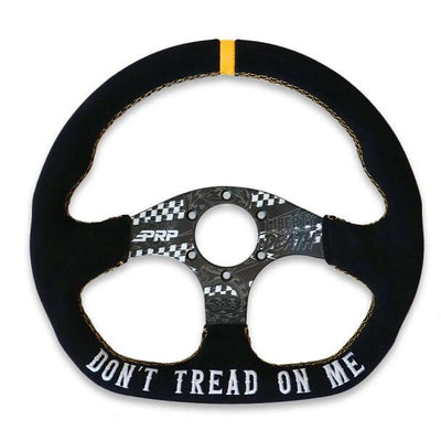 PRP Dont Tread on Me Comp-R Suede Steering Wheel (D-Shaped)