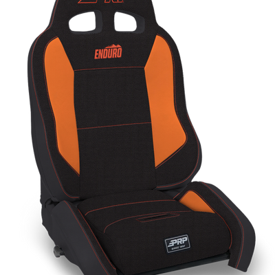 PRP EnduroCrawl Reclining Suspension Seat - Black/Orange Tweed - Driver