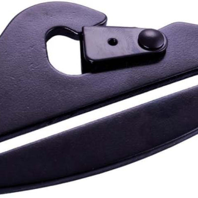 RaceQuip Snap Hook End Seat Belt Mounting Hardware / Fits 3 In. Belts / Forged Steel - Black