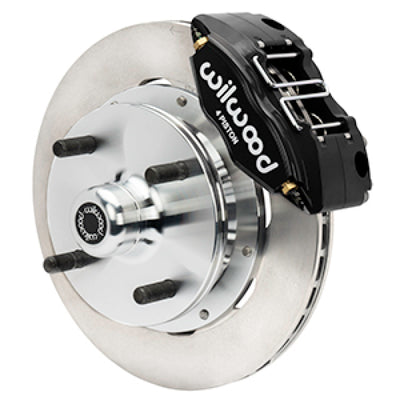 Wilwood 70-72 Porsche 914 Front Powerlite Brake Kit Plain Face - Black