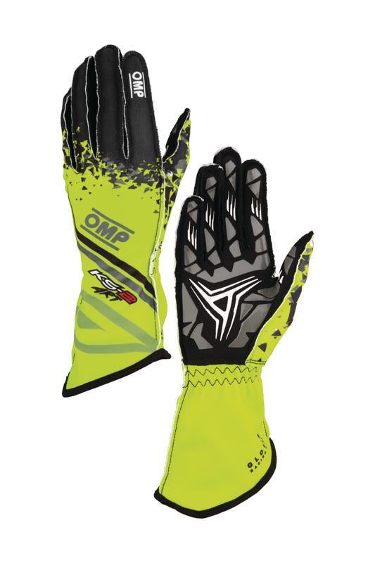 OMP KS-2 ART my2025 KART GLOVES WHITE / BLACK / RED SZ 6 (KIDS)
