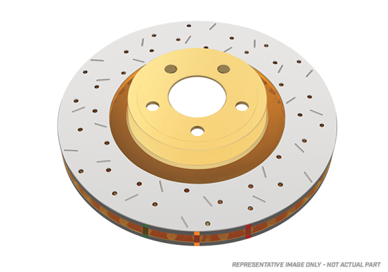 DBA 08-09 Charger / Magnum / Challenger SRT8 w/ Brembo Rear Drilled & Slotted 4000 Series Rotor