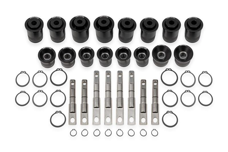 BMR 14-19 Chevrolet Corvette C7 Front & Rear Control Arm Bearing Kit - Black Anodized