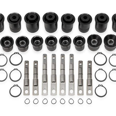 BMR 14-19 Chevrolet Corvette C7 Front & Rear Control Arm Bearing Kit - Black Anodized