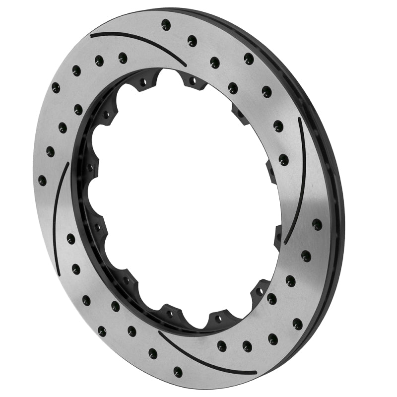 Wilwood 12x8.75 Black Left Side SRP Drilled &amp; Slotted Rotor Ring