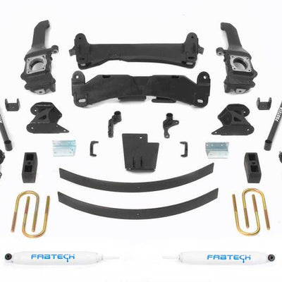 Fabtech 05-14 Toyota Tacoma 4WD/ 2WD 6 Lug Models Only 6in Basic Sys w/Perf Shks