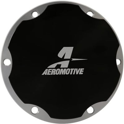 Aeromotive Fill Cap - Screw-On - 3in - Flanged - 6-Bolt - Black