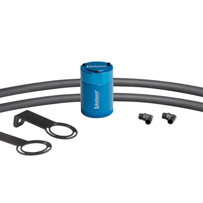 Volant Universal 5/8in Connection 3oz Aluminum Oil Catch Can w/Mounting Bracket - Blue