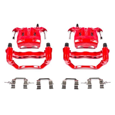 Power Stop 03-04 Infiniti M45 Front Red Calipers w/Brackets - Pair