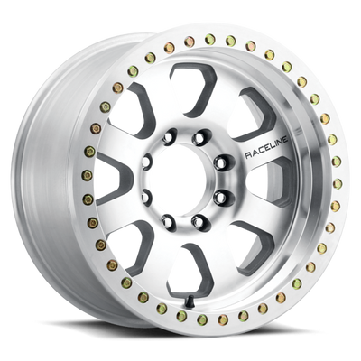 Raceline RT260N Avenger Machined 20x10in / 6X6.5 DBP BP / -25mm Offset / 108mm Bore - Machined