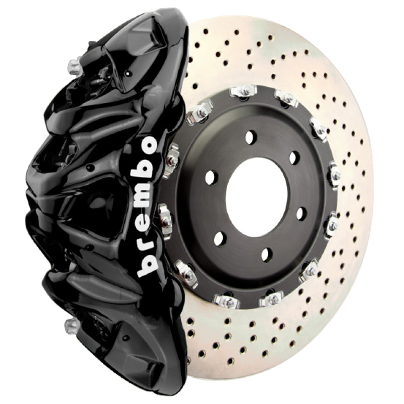 Brembo 25+ BMW X3 M50 xDrive (G45) Front GT BBK 8 Piston Cast 412x38 2pc Rotor Drilled - Black