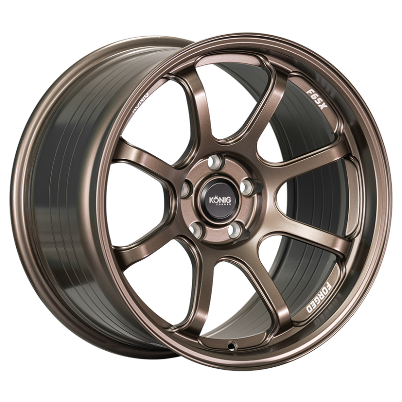 Konig Forged F6SX 18x11 5x112 ET40 Race Bronze Wheel (Knurled Bead)