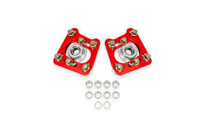 BMR 94-04 Ford Mustang Steel Caster Camber Plates - Red