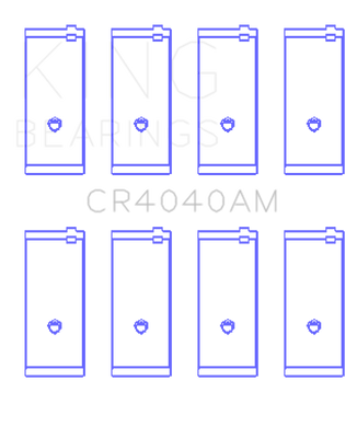 King Engine Bearings Ford Fiesta/Escort Tlb/Gud/J4B 1.0L 1.2L 1.3L (Size +0.50mm) Conrod Bearing Set