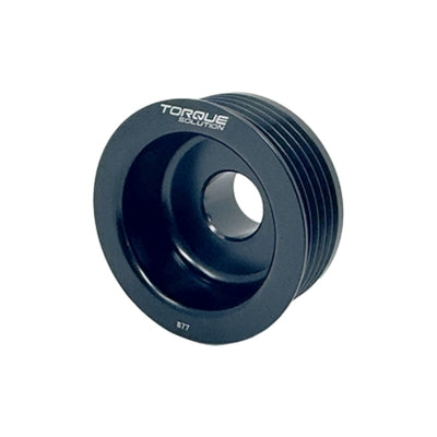 Torque Solution Lightweight Alternator Pulley (Black): Subaru EJ WRX 02-05 / STI 04-06