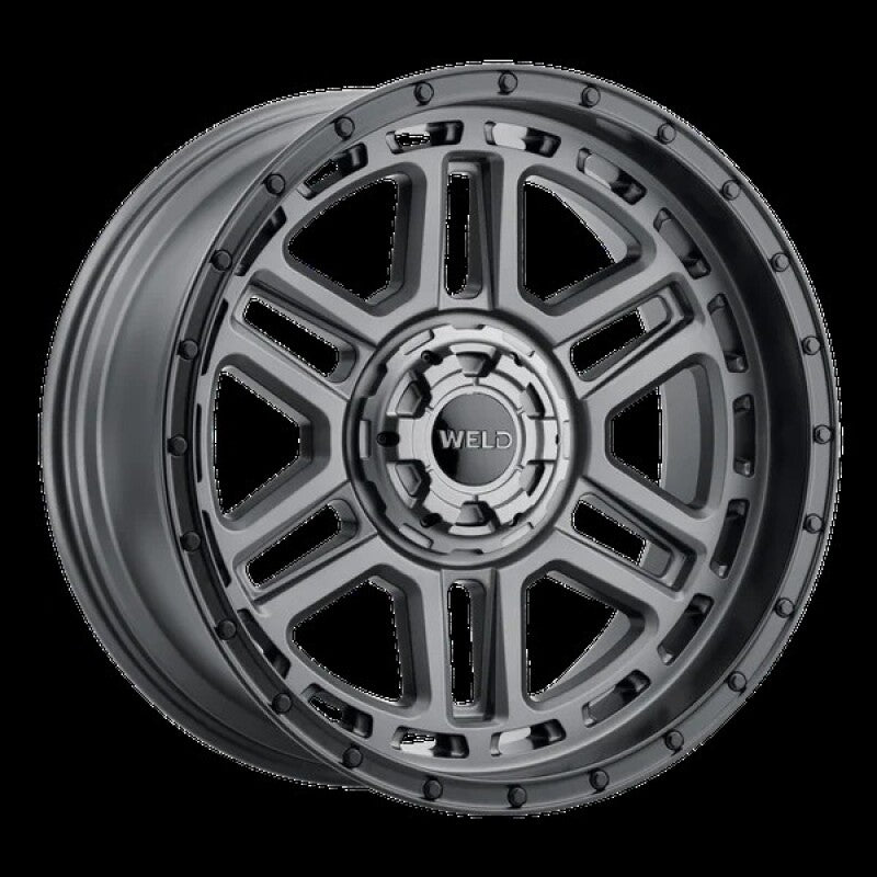 Weld Off-Road Crux 22x10in / 6x135 BP / ET -18 / 106.1mm Bore - Satin Gunmetal / Satin Black Wheel