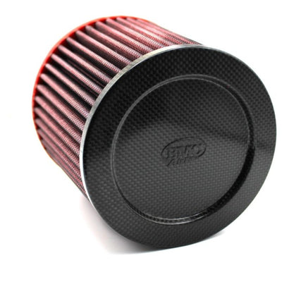 BMC Single Air Universal Conical Filter w/Carbon Top - 76mm Inlet / 140mm H
