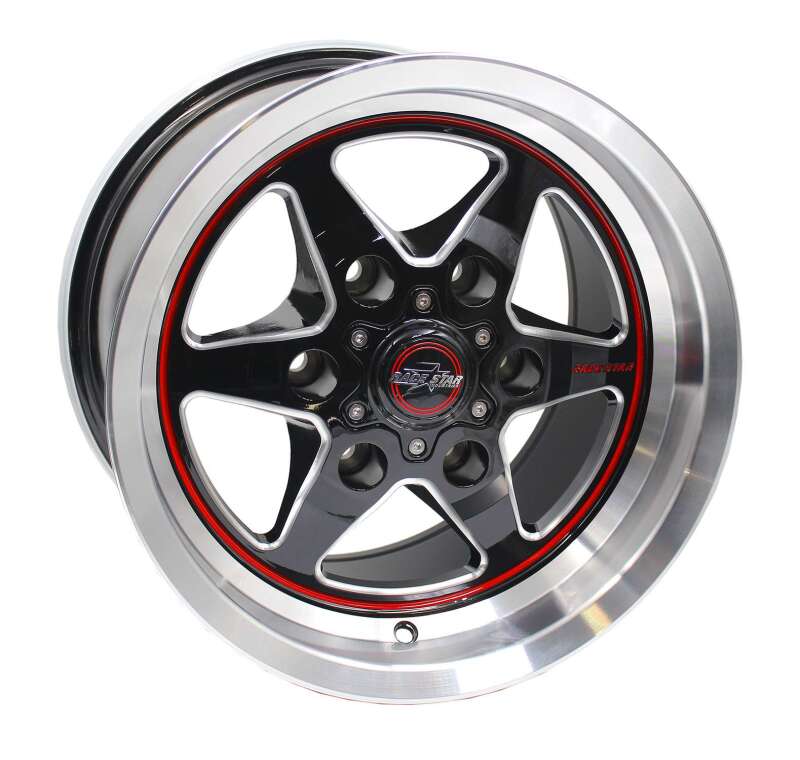 Race Star 93 Truck Star 15x10 / 6x5.50 BC / 6.63 BS / 28 Offset / 78.10 Bore / Black/Machined Wheel