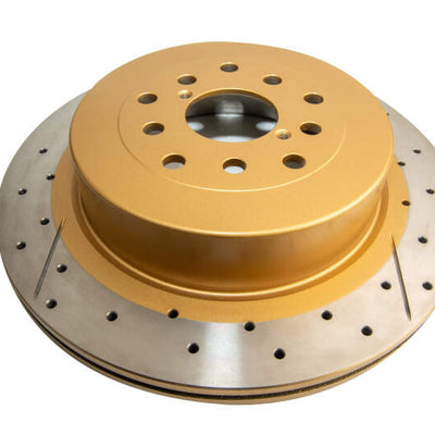 DBA 02-07 Subaru WRX STi 10 Stud Hole Rear Drilled & Slotted Street Series Rotor