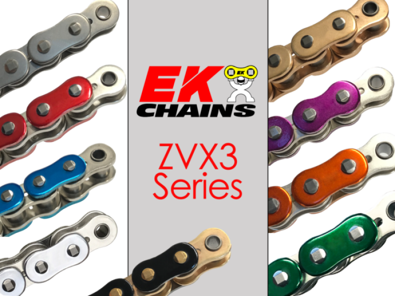 Vortex Racing EK 520 ZVX3 Rivet Master Link- Metallic Green
